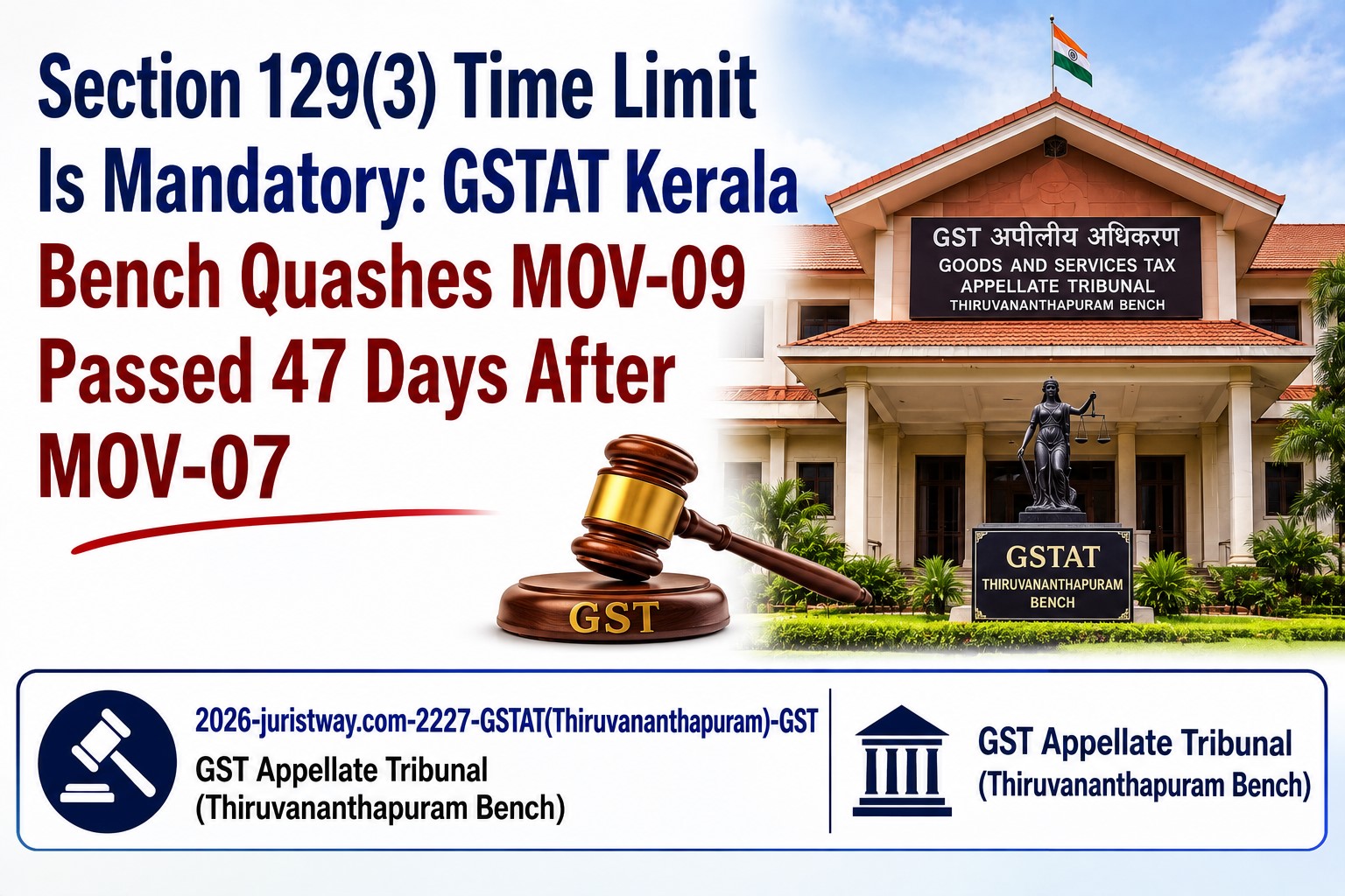 Section 129(3) Time Limit Is Mandatory: GSTAT Kerala Bench Quashes MOV-09 Passed 47 Days After MOV-07