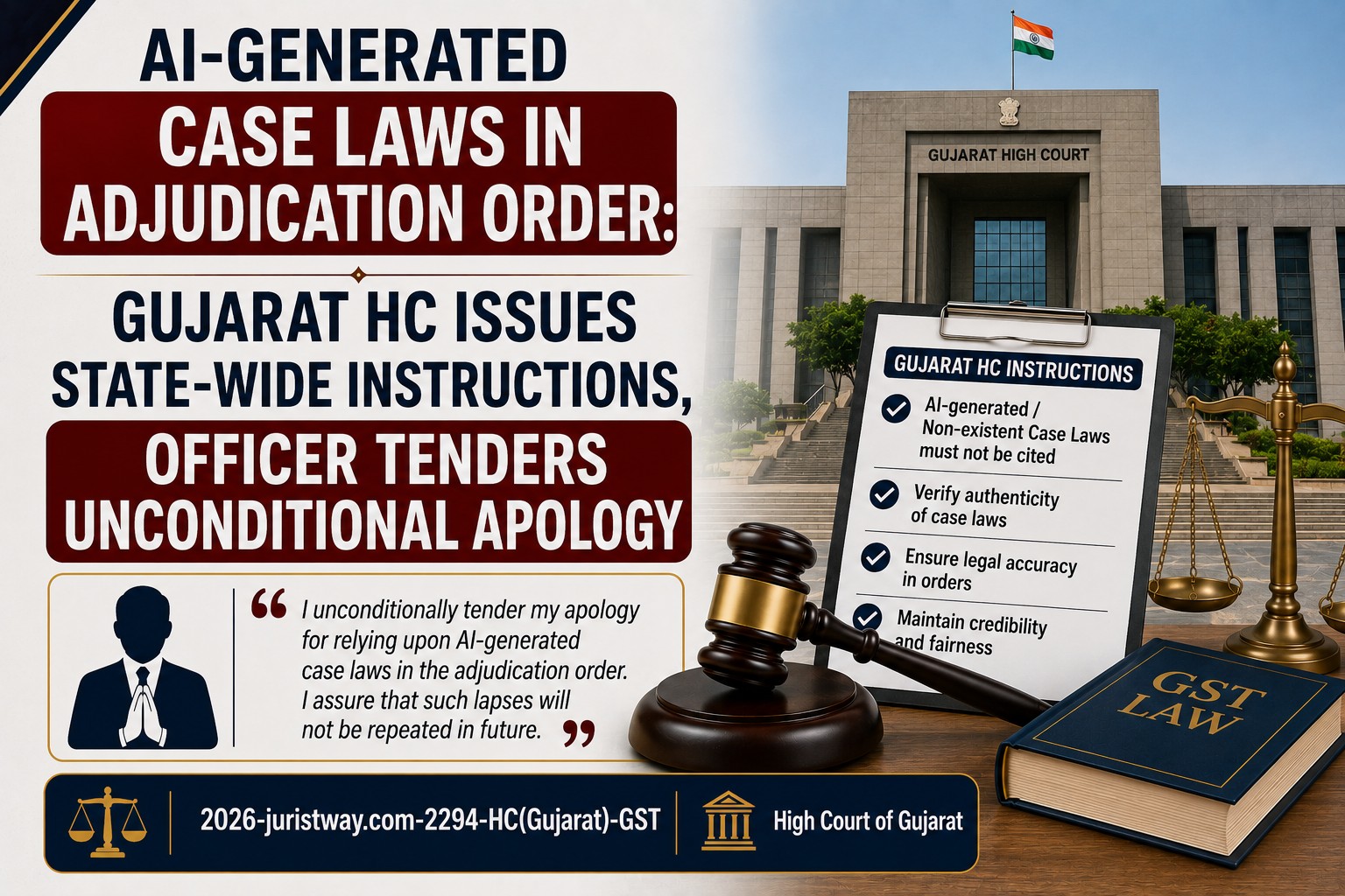 AI-Generated Case Laws in Adjudication Order: Gujarat HC Issues State-Wide Instructions, Officer Tenders Unconditional Apology