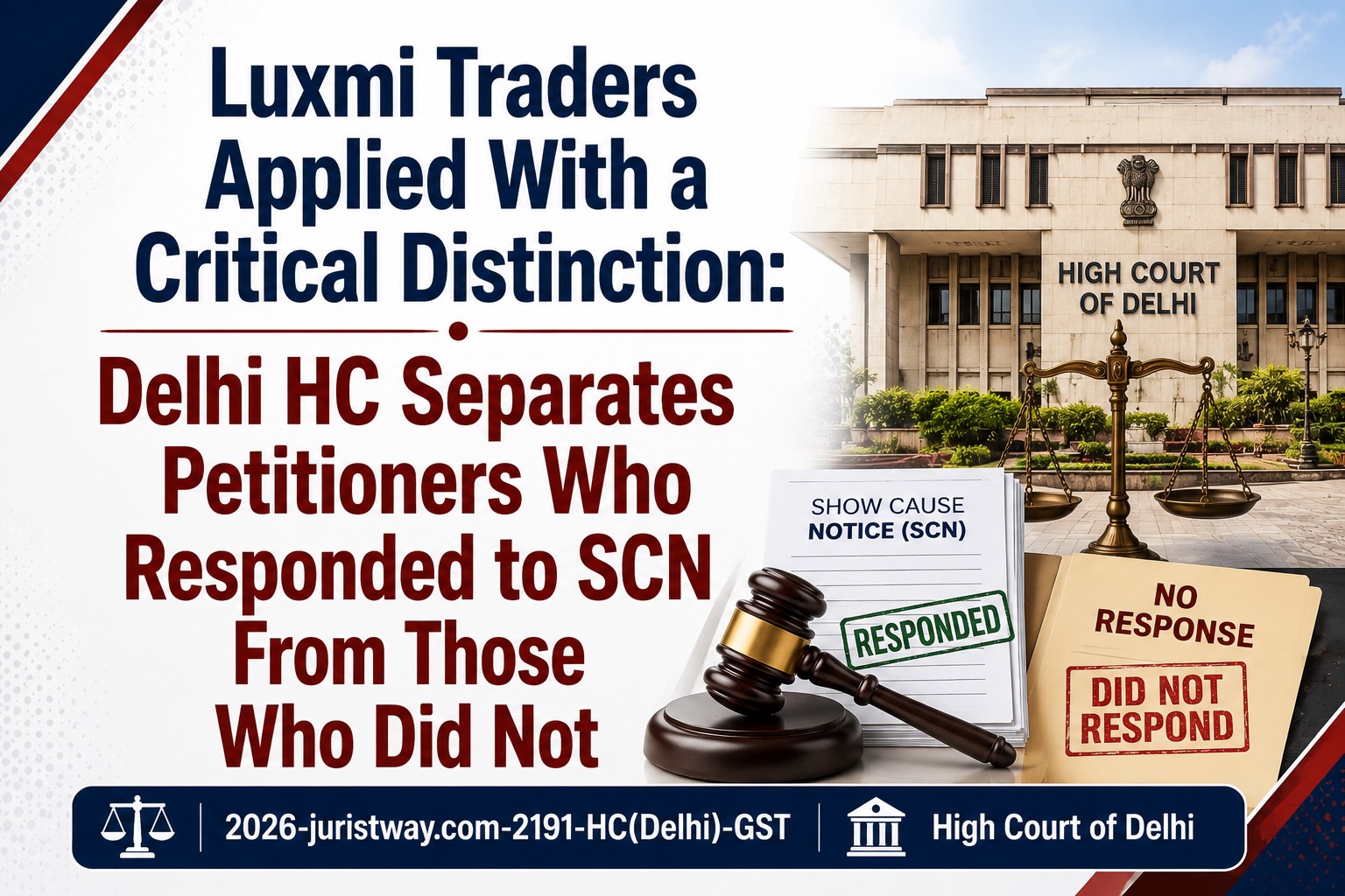 Luxmi Traders Applied With a Critical Distinction: Delhi HC Separates Petitioners Who Responded to SCN From Those Who Did Not